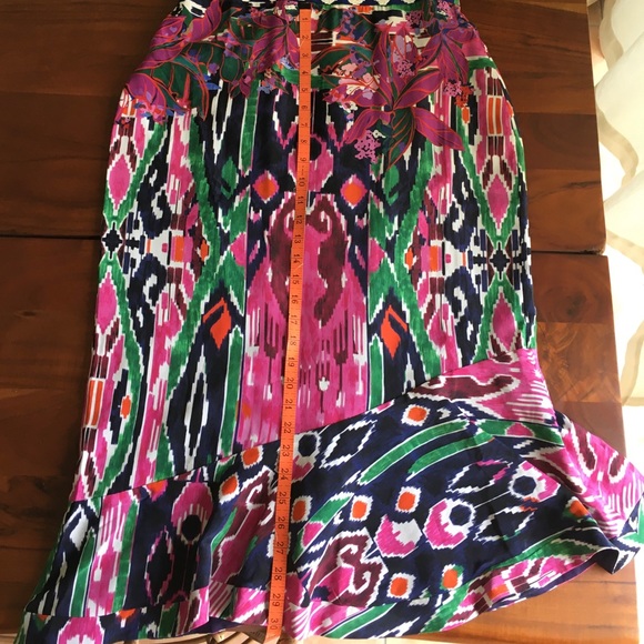 NWT Saloni silk cocktail dress M 10 - Picture 9 of 16